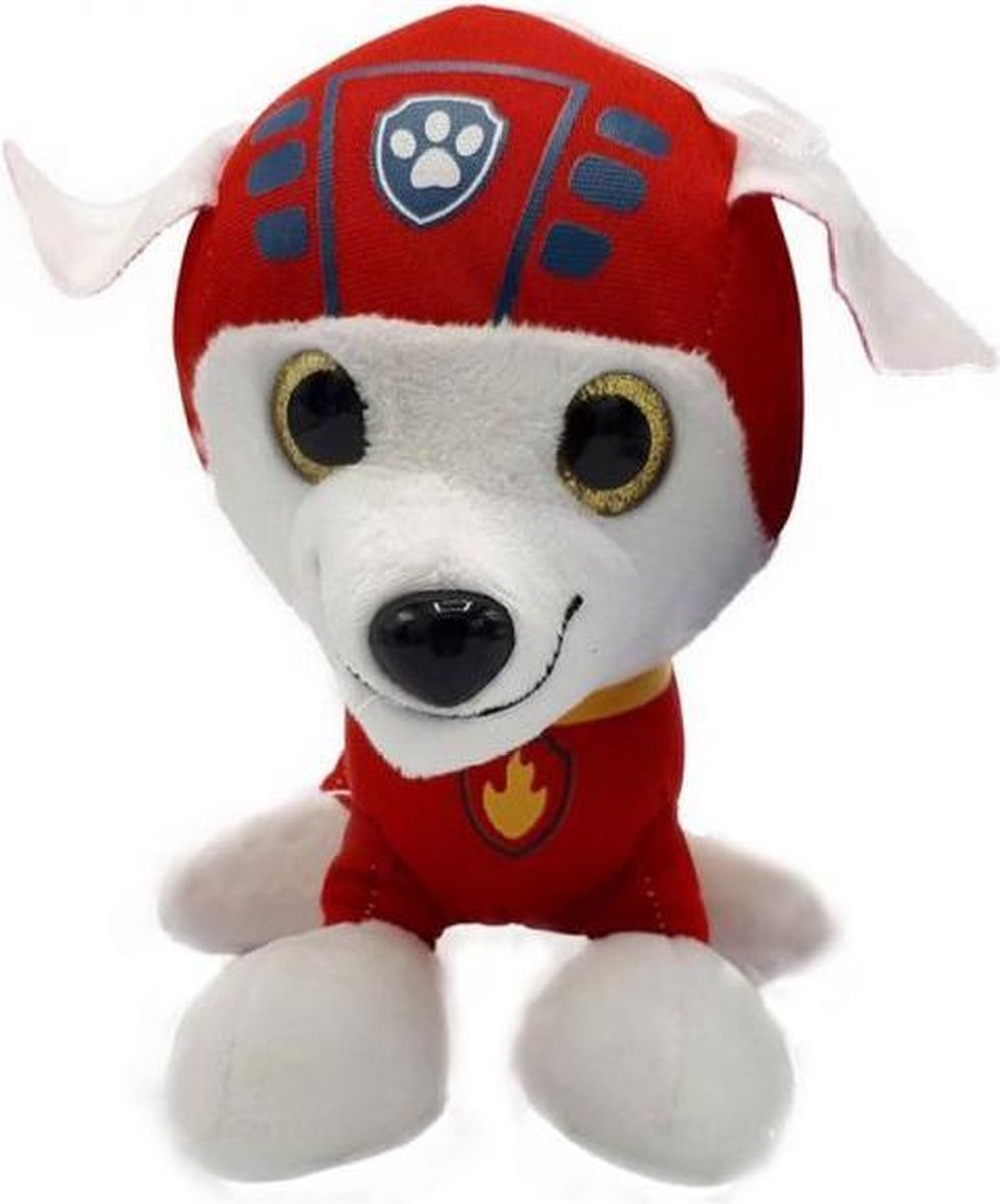 PAW Patrols - Pup Pals Marshall - Pluche Knuffel 26 cm | Paw Patrol & Friends | Chase - Rubble - Marshall - Skye - Zuma - Rocky - Ella - Tuck | Nickelodeon | Speelgoed